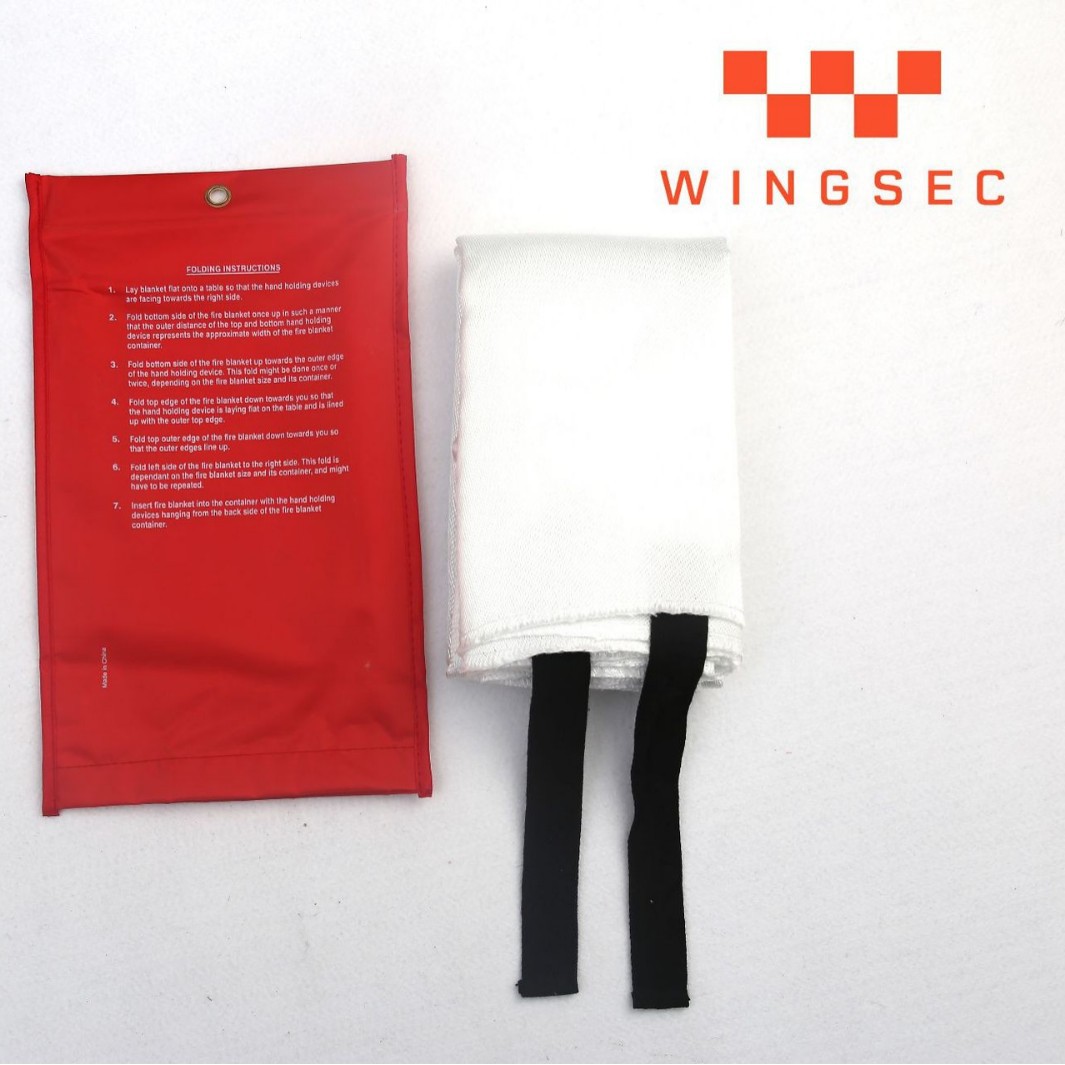 Silicone Fire Blanket National Standard Type Inspection Report Double-Sided Rubberized Fiberglass Fire Blanket High Temperature Resistance Fire Retardant