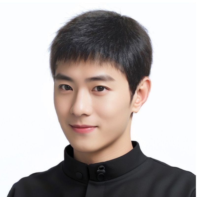 Men's Short Wig Ultra-thin High-end Wig Full Hare Fashionable Handsome Bare Men's Full Hare