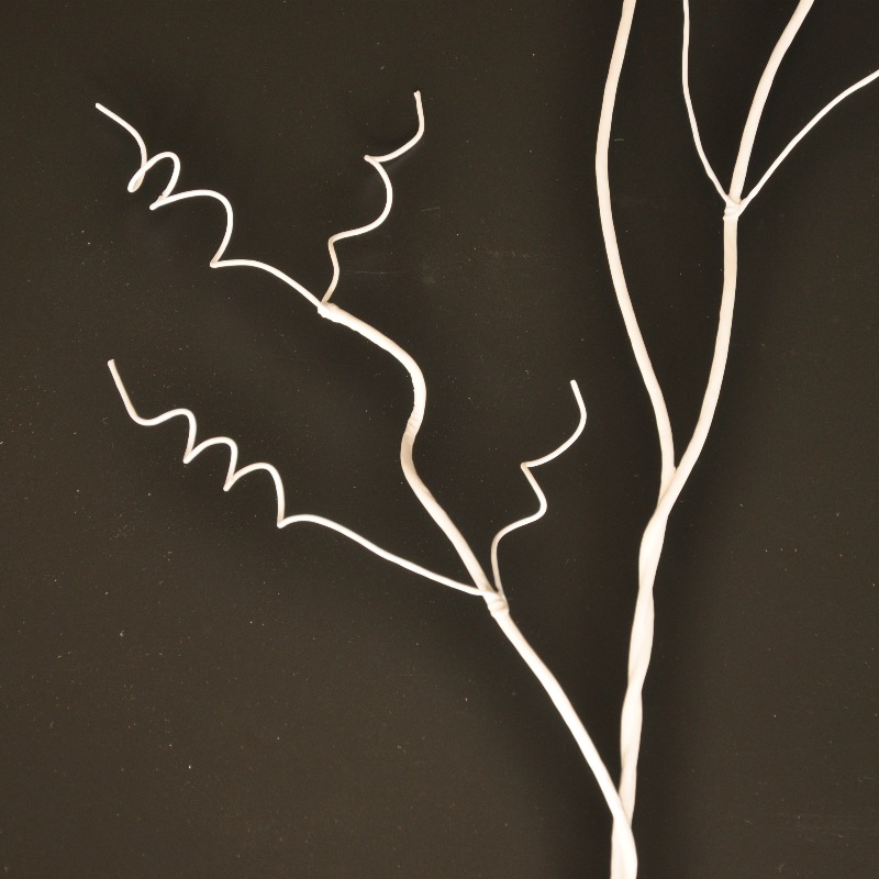 Artificial White branch cross-border decorative props home eternal dried flower wedding accessories dried flower wedding wax core