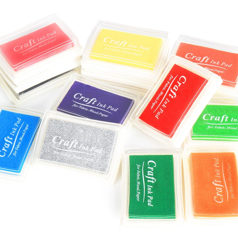 Children's Finger Painting Colorful Ink Pad Kindergarten Creative Graffiti DIY Colorful Ink Pad Handbook Diary Seal