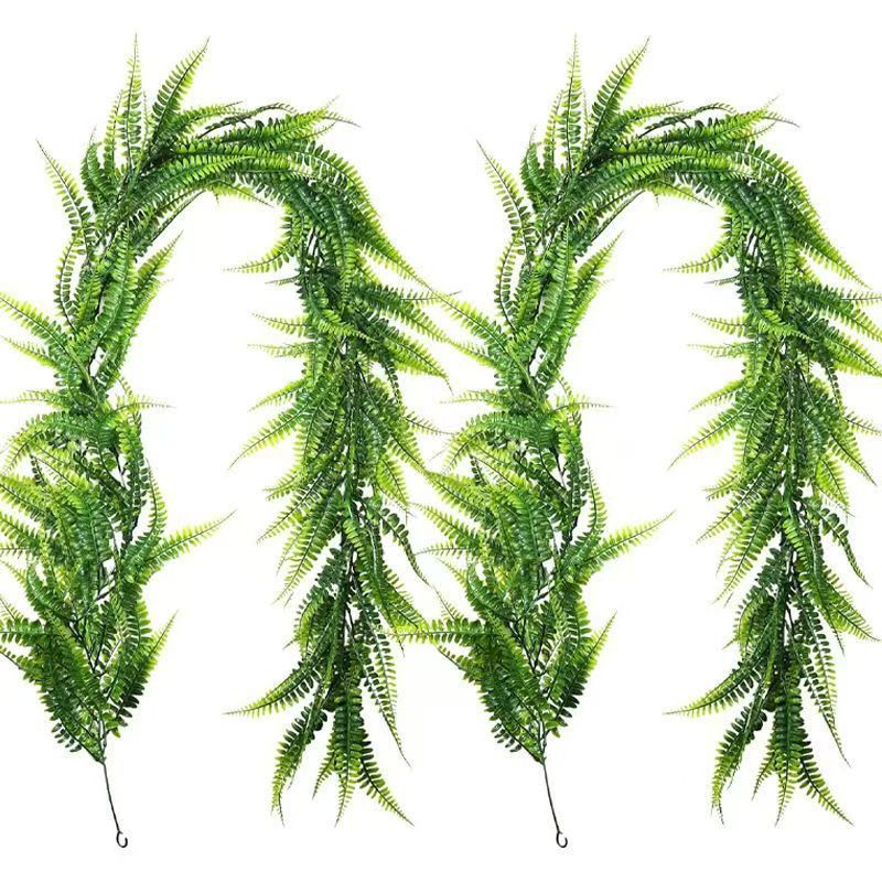 Cross Border Artificial Persian Leaf 180cm Persian Rattan Wedding Arch Decoration Winding Green Plant Persian Grass Rattan