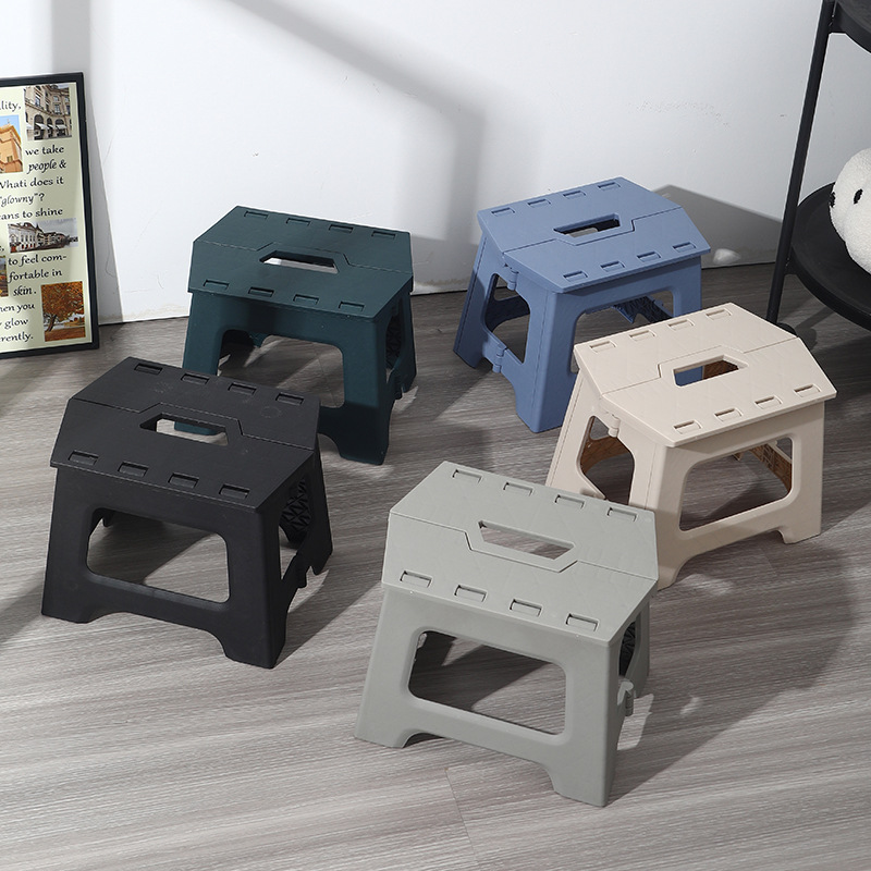 Folding Stool Outdoor Portable Bench Low Plastic Portable Chair Stall Thickened Maza Household Small Stool