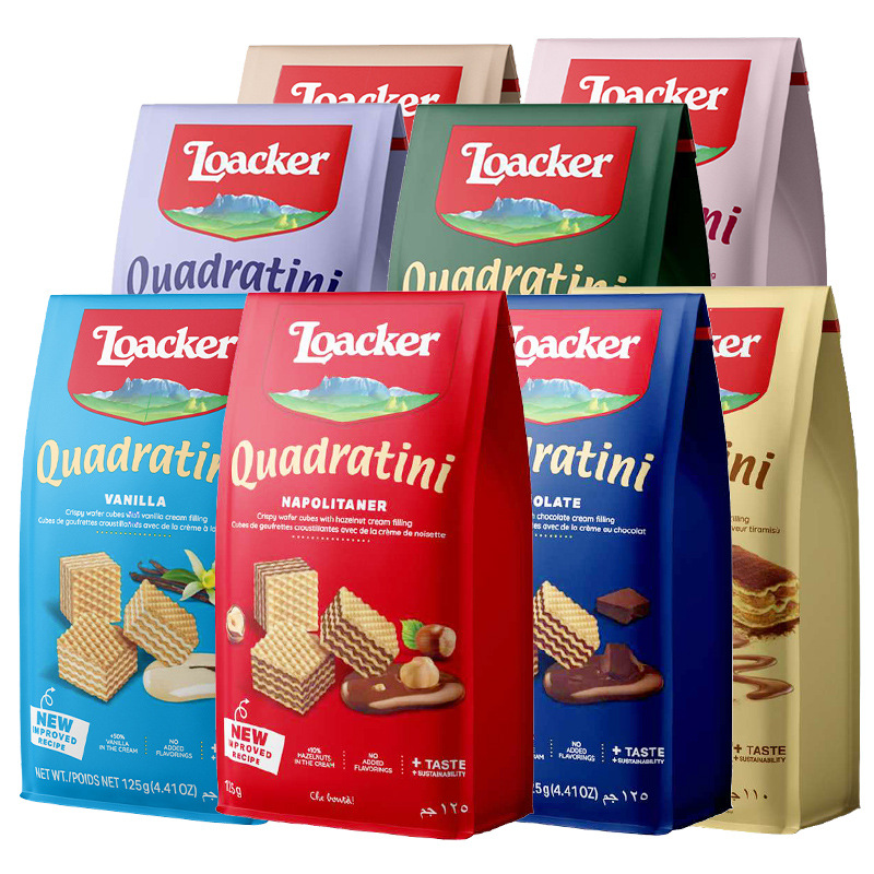 Italian laijia wafer biscuit hazelnut lemon vanilla coconut cheese chocolate tiramisu capsicino