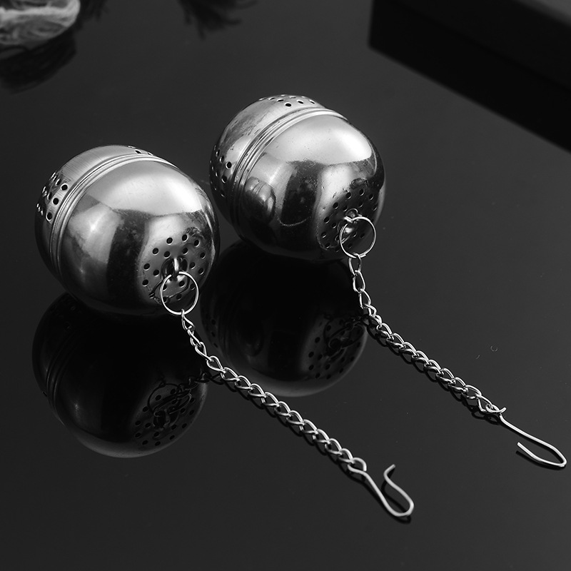 Creative multi-functional stainless steel egg-shaped seasoning ball soup stew meat tea filter net restaurant seasoning spice box