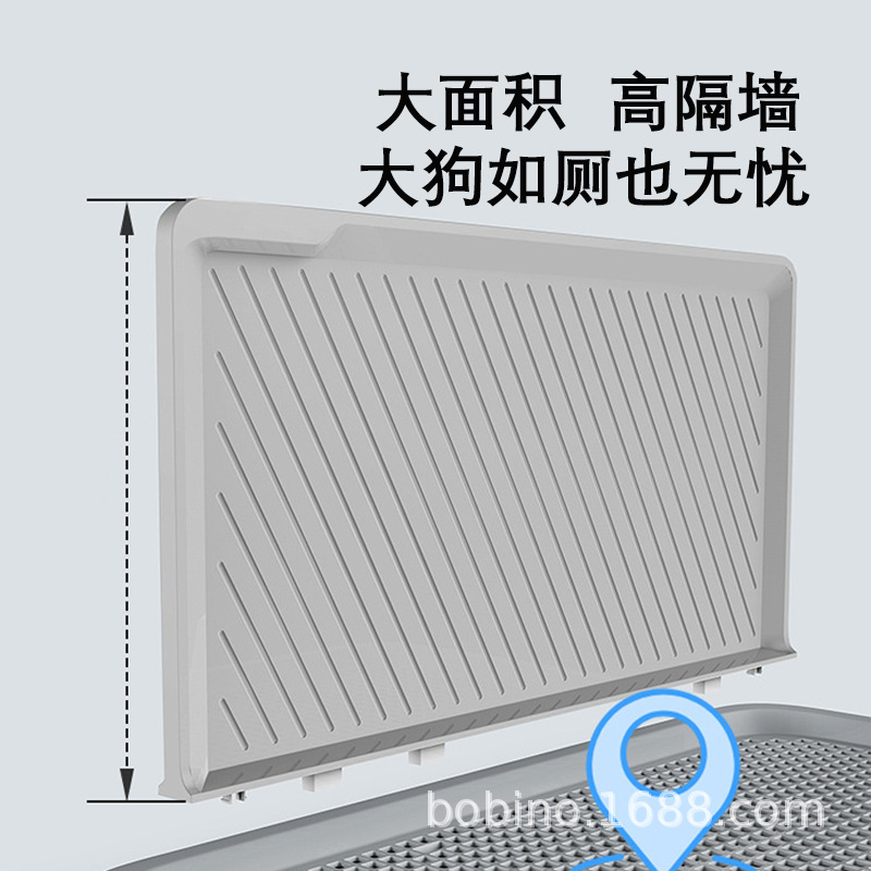 Cross-Border Popular Dog Toilet with Walls, Splash-Proof, Flushable, Suitable for Medium and Large Dogs, Pet Toilet, Factory Direct Supply, in Stock