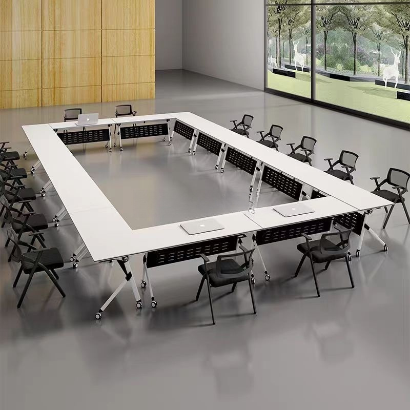 Folding Conference Table, Removable Training Table and Chair Combination, Conference Room Event Long Table, Spliced ​​Conference Table, Office Desk