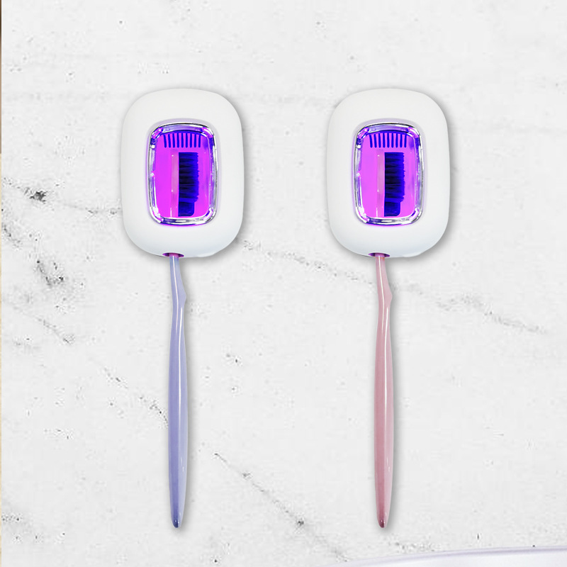 2025 Cross-border New Toothbrush Disinfection Box Toothbrush Sterilizer Toothbrush Storage Box UVC Disinfection Box New