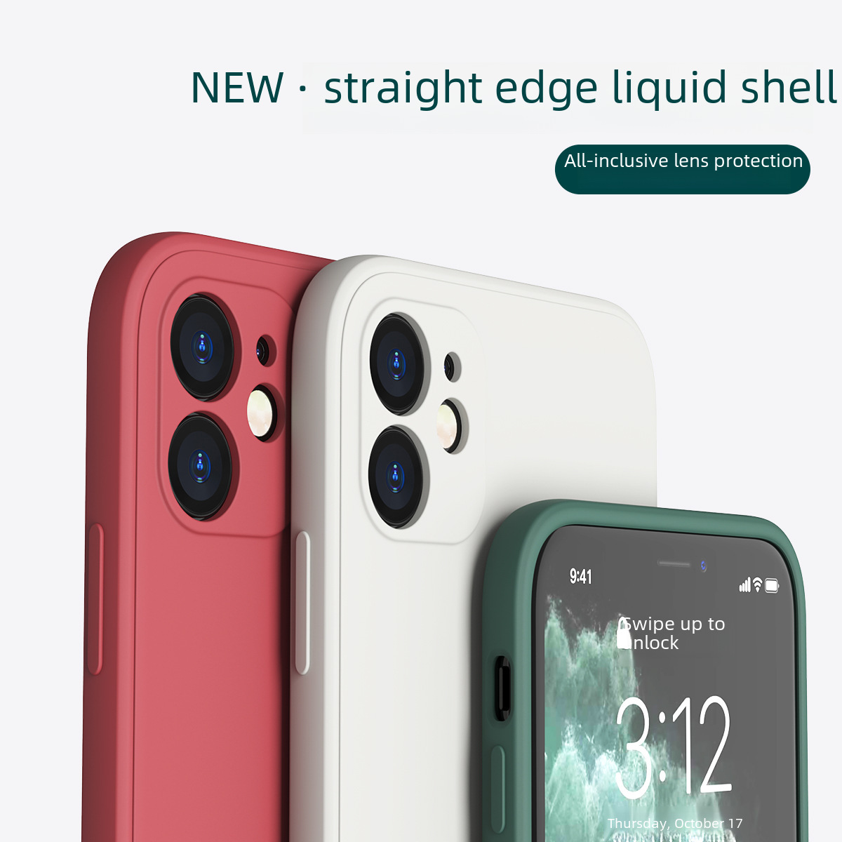 For Apple 15 Rubik's Cube Shell Apple 14 Liquid Silicone iPhone13 Dark Purple Solid Color All-inclusive 15Ultra