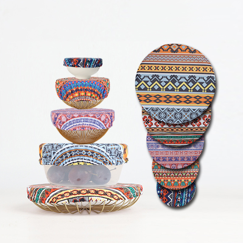 Хит продаж с перекрестной границей, washable и многоразовая крышка для миски, защитная крышка для салата из хлопка