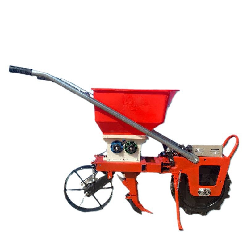 The new electric seeding and fertilizing machine weeding and cultivating the ground ditching peanut corn soybean fertilizing multi-functional all-in-one machine