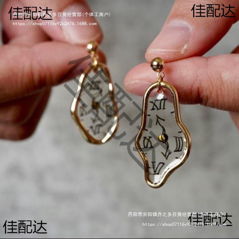 Clock Jewelry, Handmade Earrings, Personalized Simple and Fashionable Dropshipping, Handmade Earrings