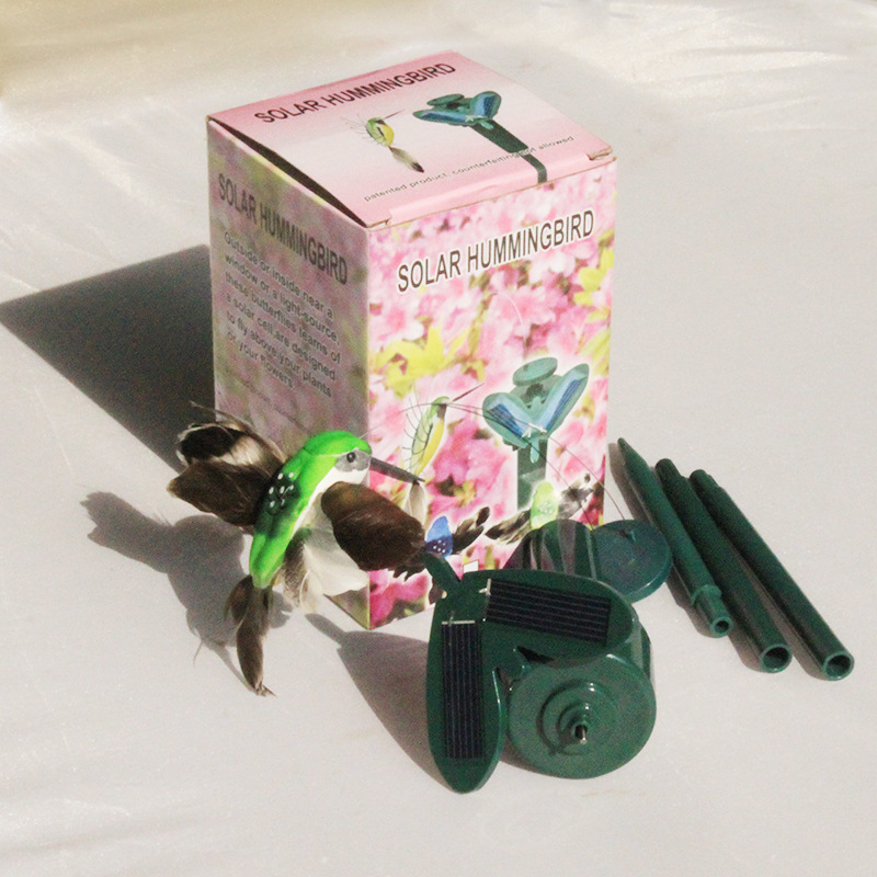 Solar Simulation Rotating Bird Solar Simulation Flower Butterfly Travel Crafts Solar Flying Butterfly