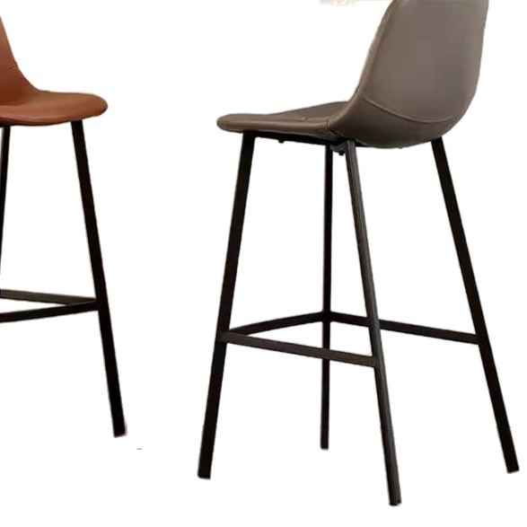 Italian-Style Bar Stool, Light Luxury, High-End Feel, Backrest Chair, Modern Minimalist Home Use, Long-Sitting Chair, High Stool, Bar Chair