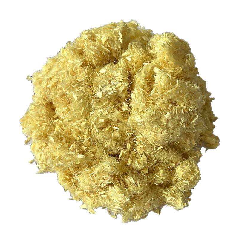 Short-Cut Aramid Kevlar Fiber Short-Cut 3-100mm Length Abrasion-Resistant Reinforced High-Temperature Resistant Flame-Retardant Material