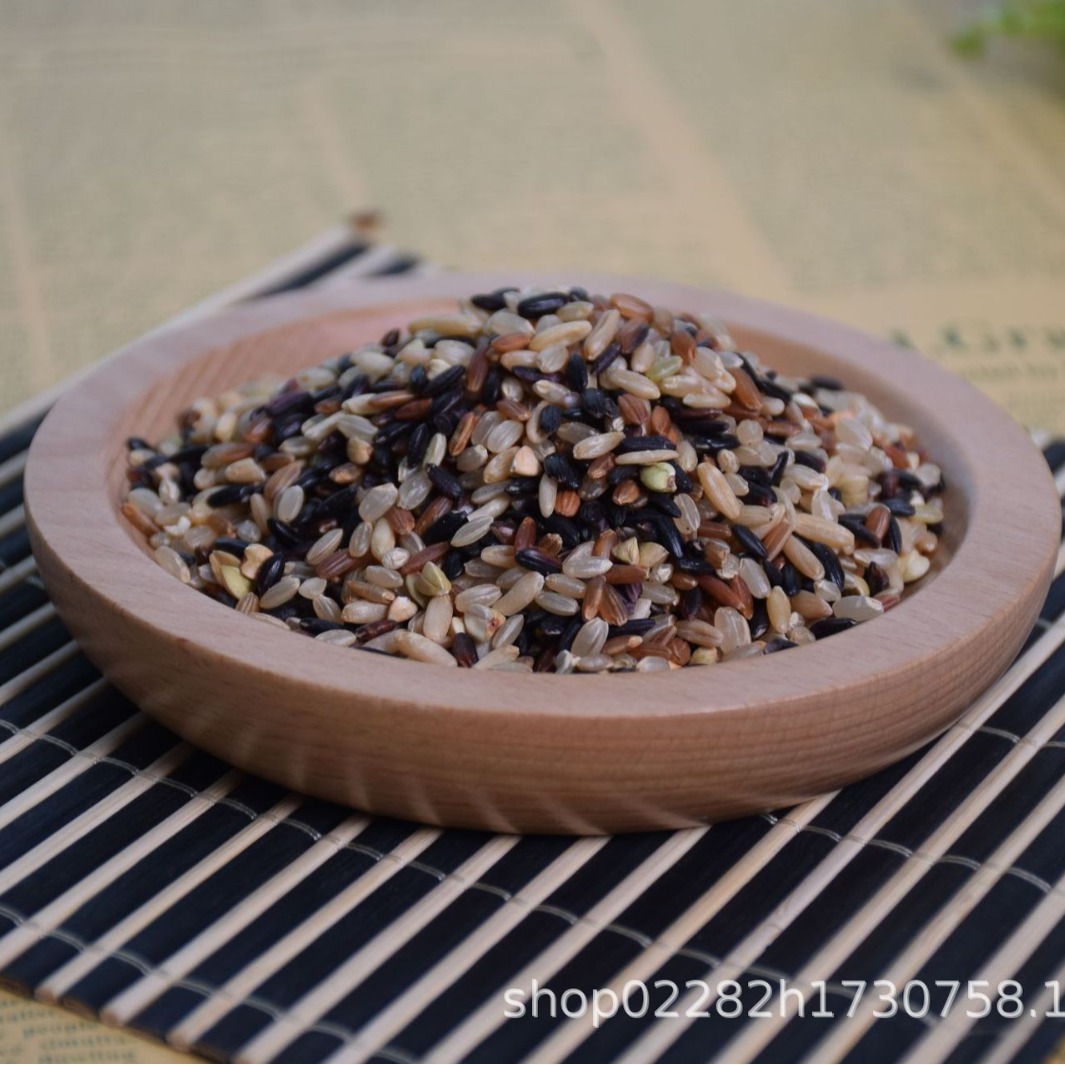Seven-color brown rice 500g cereal new rice staple food full stomach wholesale seven-color brown rice