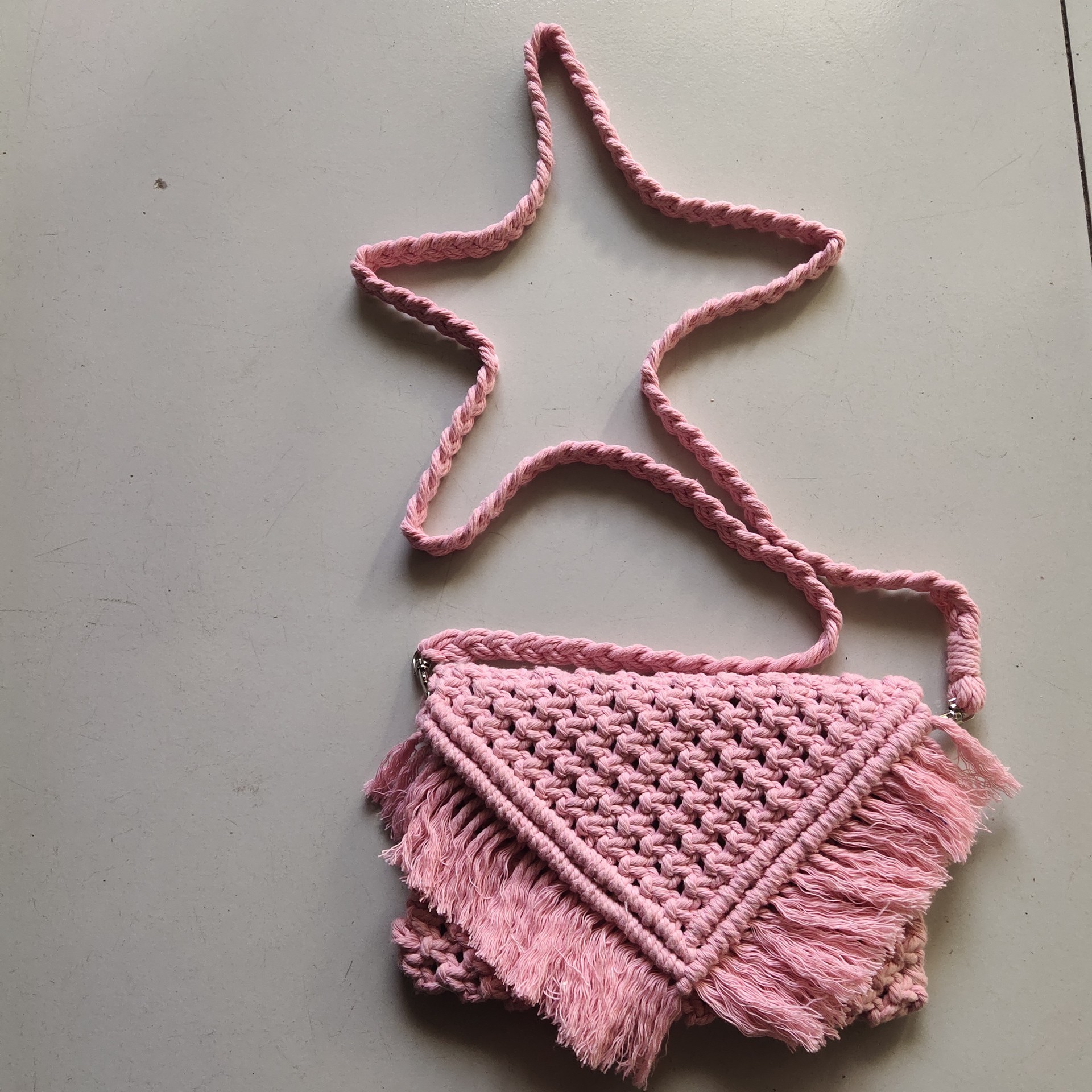 Nordic Style New Woven Bag diy Tassel Crossbody Shoulder Bag for Women