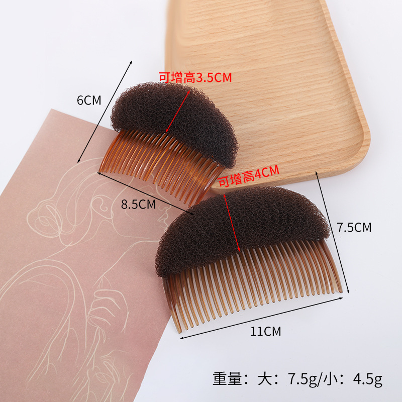 Manufacturer Wholesale New Hairpin Plastic Comb Fluffy Hair Pad Fashionable Fluffy Hair Styling Hair Pad