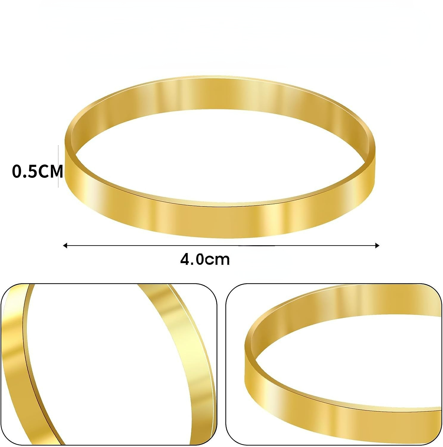 Cross-Border Napkin Ring Buckle Gold Fashion Napkin Ring Hotel Table Setting