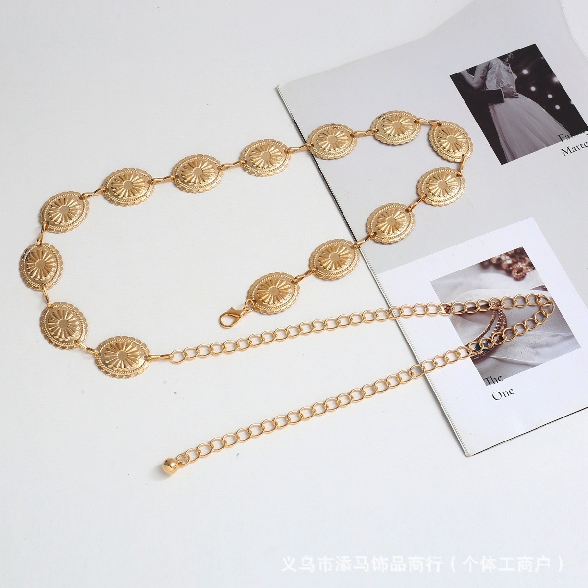 Винтажная металлическая поясная цепь для женщин для юбок, модная декоративная цепь тонкий пояс, универсальный трендовый пояс Ins