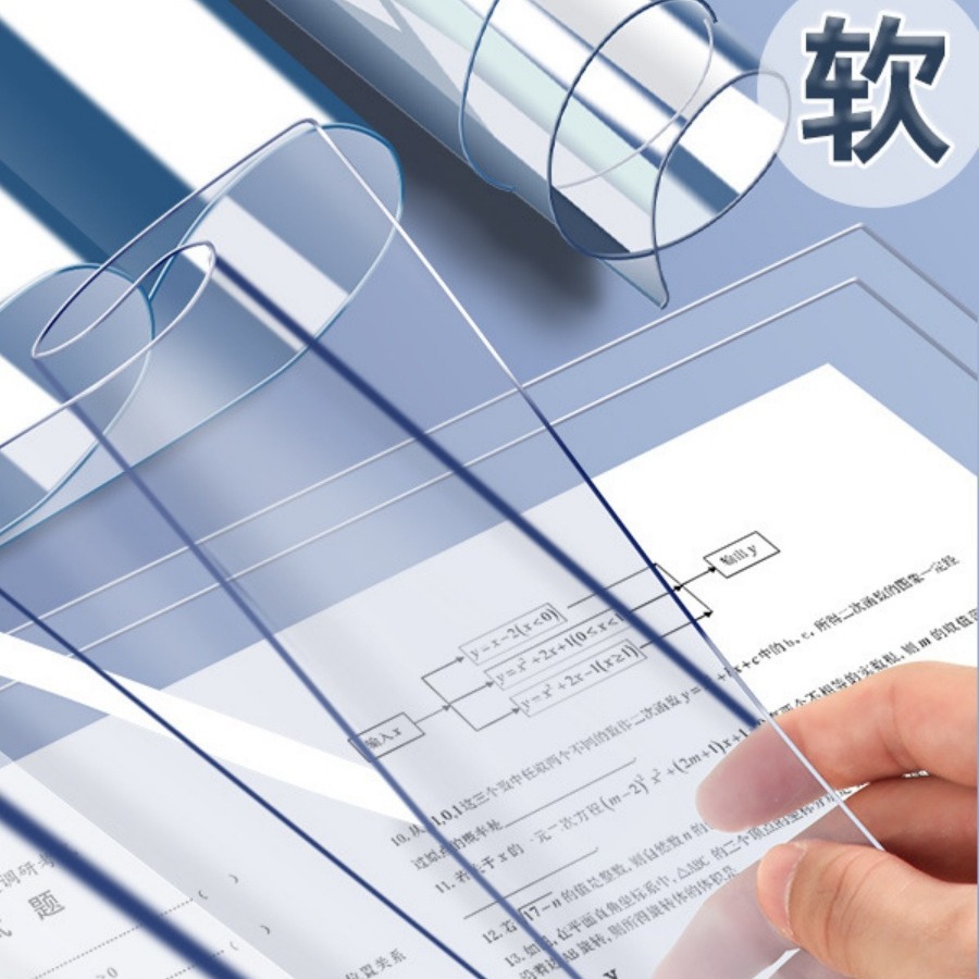 PVC Transparent Test Pad A3 Desktop Pad Soft Silicone Pad Student Test Paper A4 Writing Pad Entrance Examination
