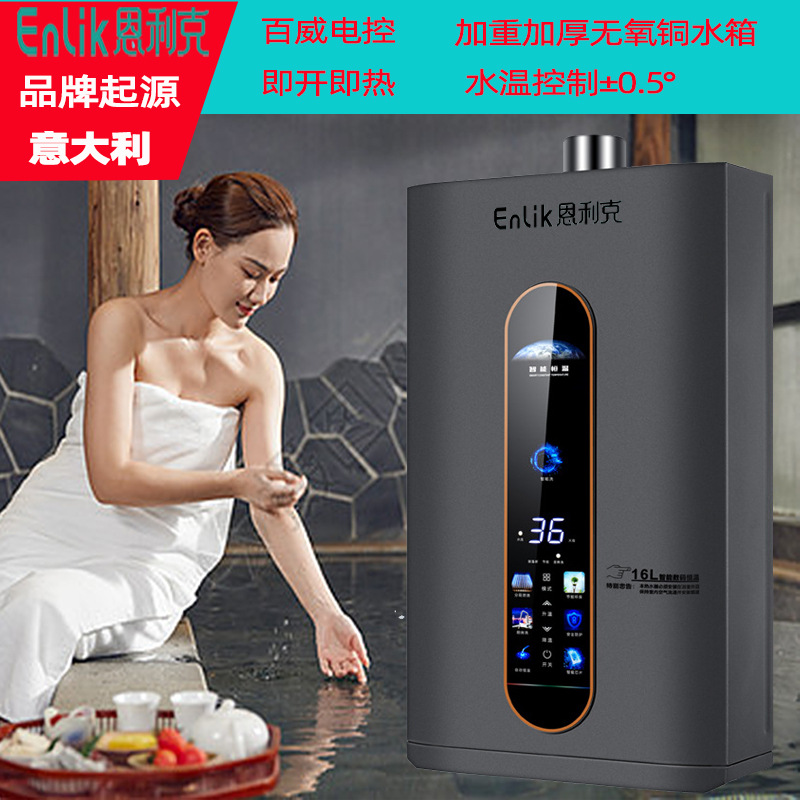 Газовый водонагреватель Домашний водонагреватель Большой объем воды Ультра-тихий Мгновенный нагрев Сильный выброс Интеллектуальная постоянная температура Энергосбережение