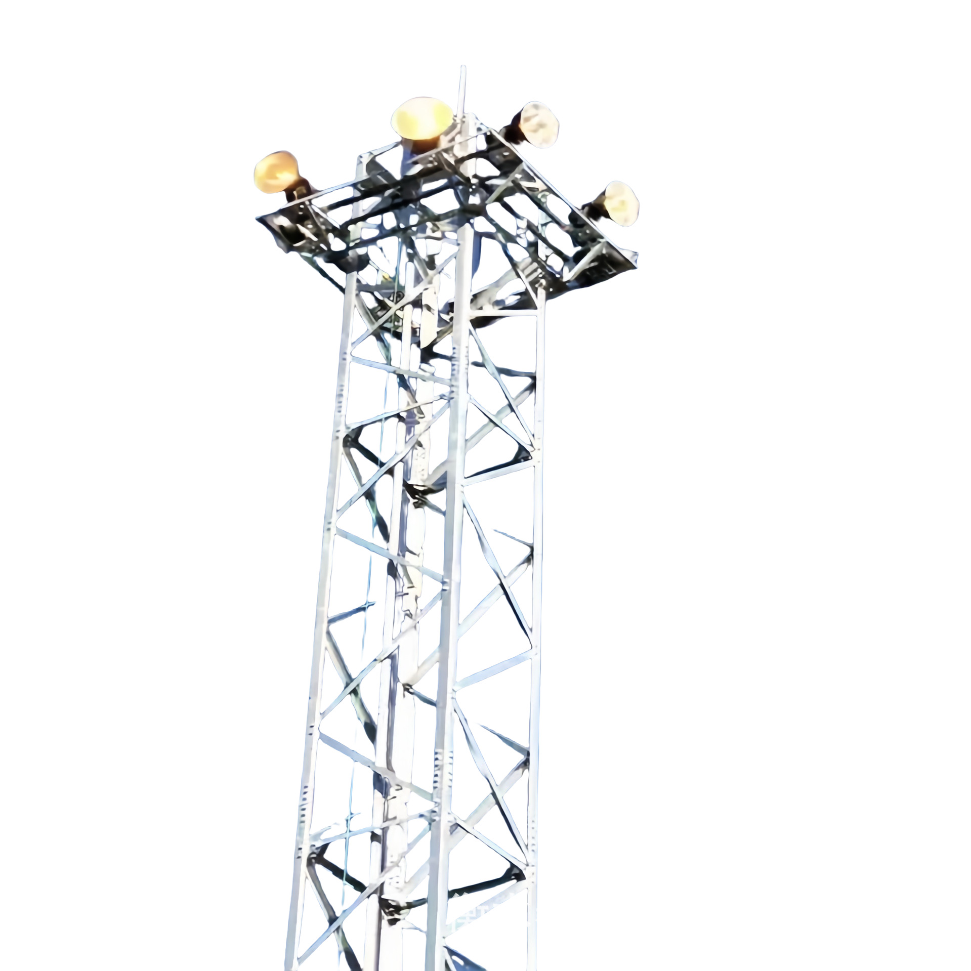 Liftable Lighthouse Floodlight Lighthouse 15m Railway Lighting Lighthouse Liftable Lighthouse Hot-Dip Galvanized Fixed High-Mast Lighthouse