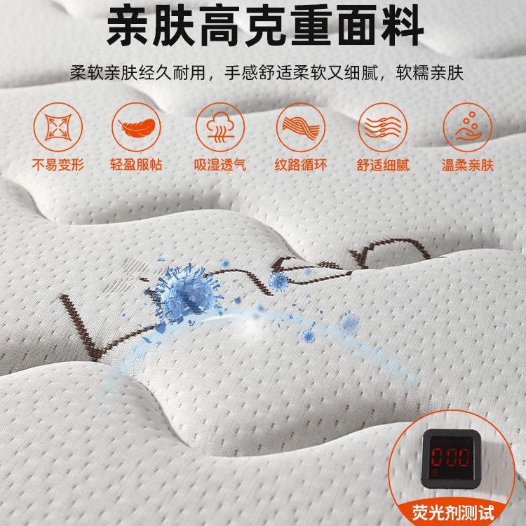 Folding Mattress Household Thick 20cm Latex Coconut Palm Hard Economic 1.5m1.8m