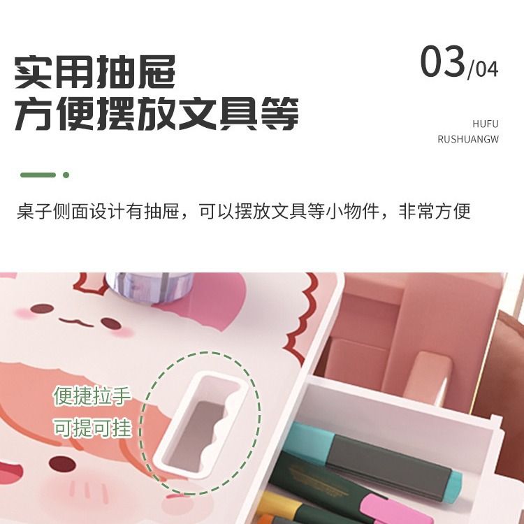 Cute Girl Small Table Bed Desk Folding Table Small Desk Student Learning Writing Laptop Desk