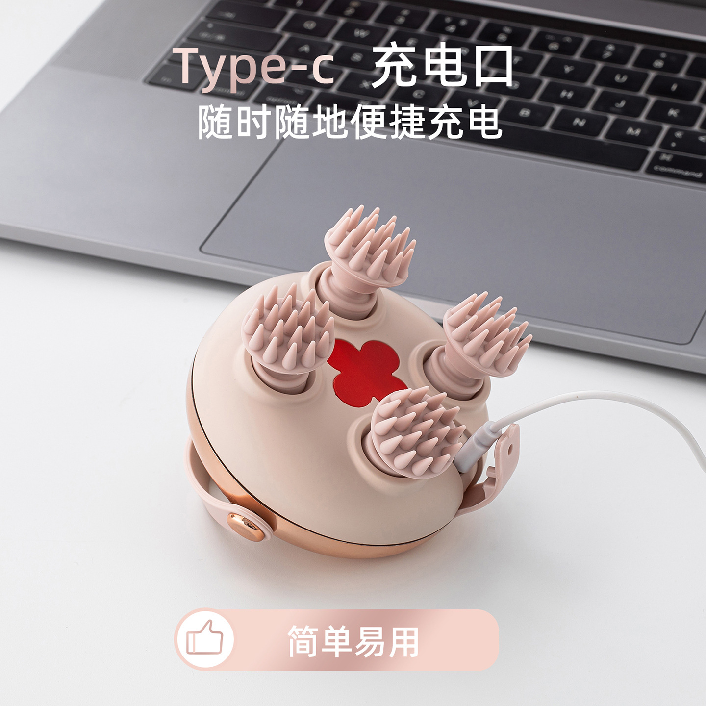 Cross-Border Exclusive Supply of Head Massagers for Stress Relief, Acupoint Scalp Meridian Red Light Massager, Portable Pet Massage Instrument