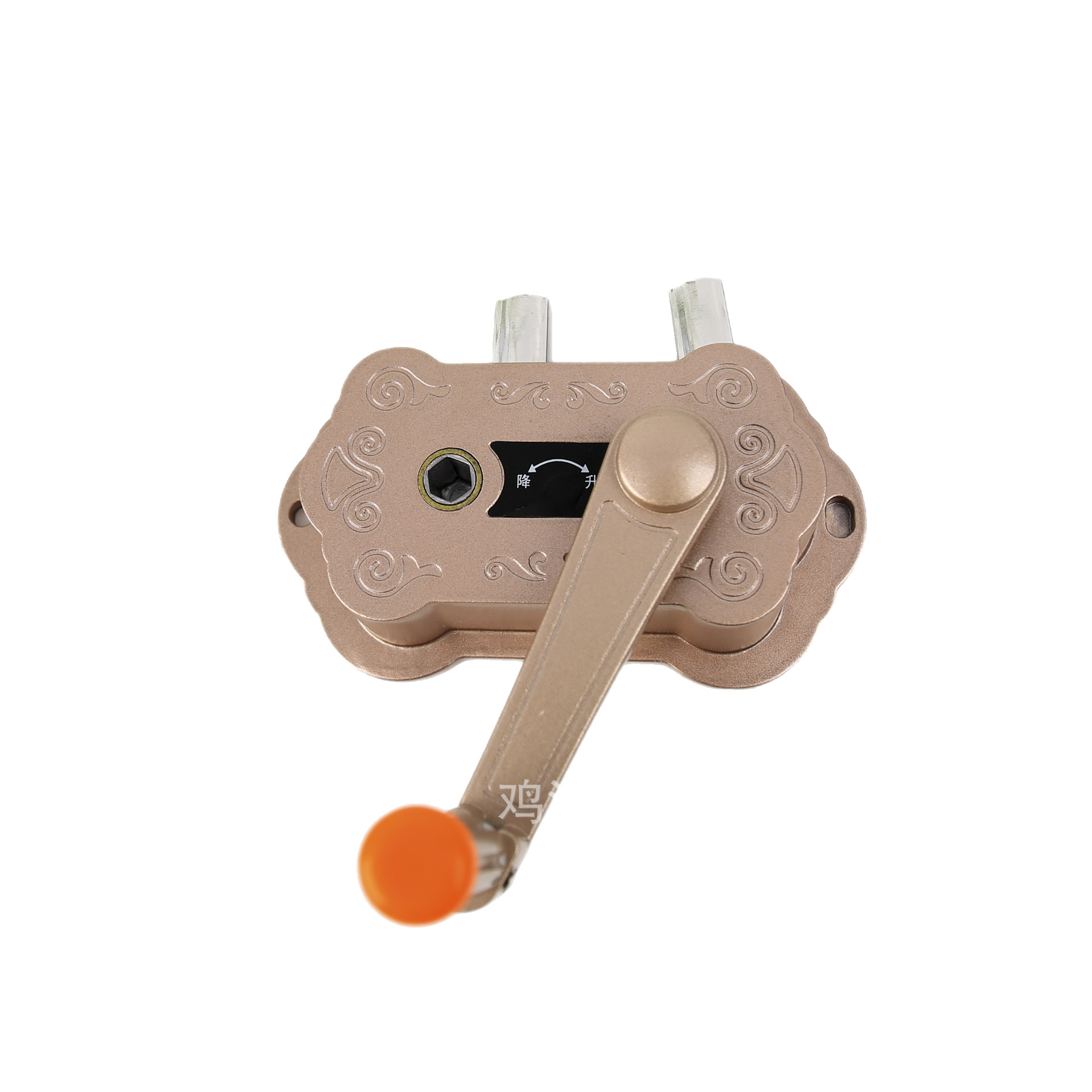 Hand Crank Clothes Hanger Lift with a Hole Distance of 13.5, Accessories for Double Rod Manual Universal Balcony Lifter