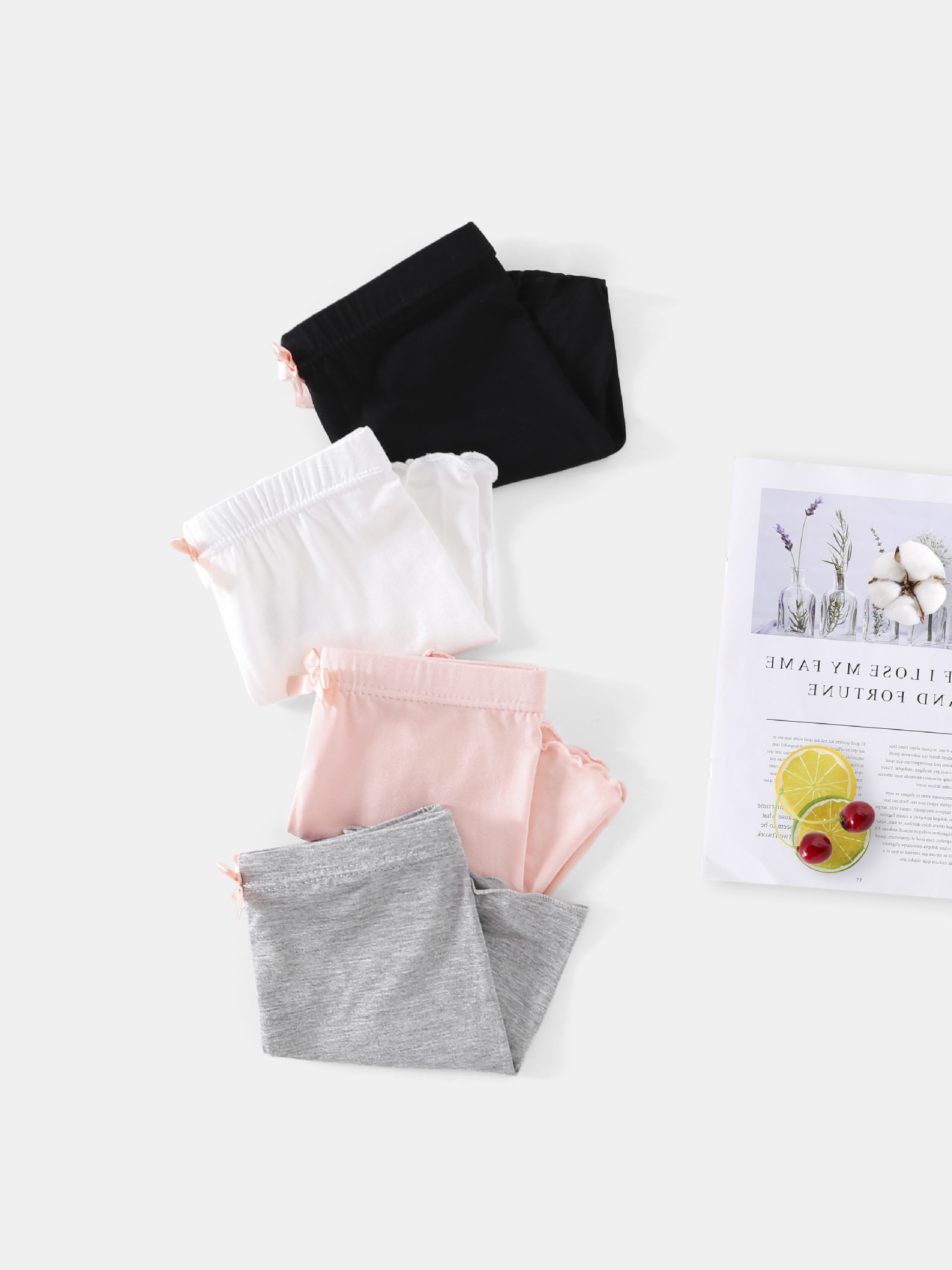 Girls' three-point leggings summer modal children's anti-light safety pants thin student shorts a generation of hair