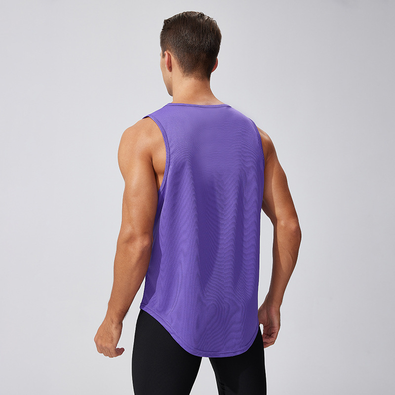 Cross-Border Large Size Quick-Drying Sleeveless Sports Vest Men's Casual Amazon Running Training Vest Basketball Vest