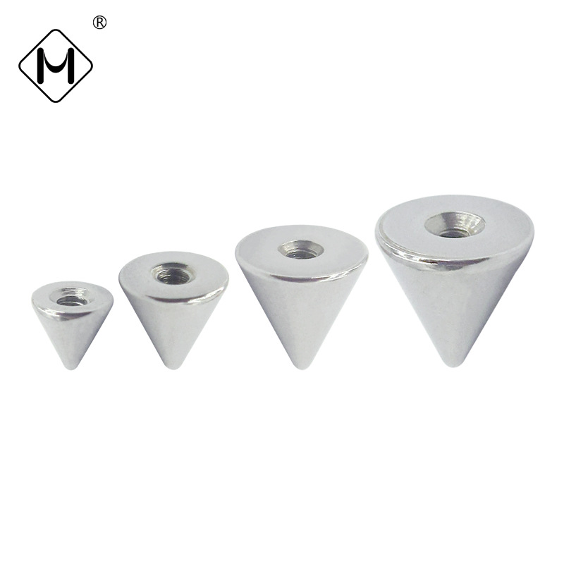Meishier Stainless Steel Inner Tooth Tip Piercing Jewelry Accessories Inner Thread Tip Tapered Devil Tip Eyebrow Nail Lip Nail Accessories