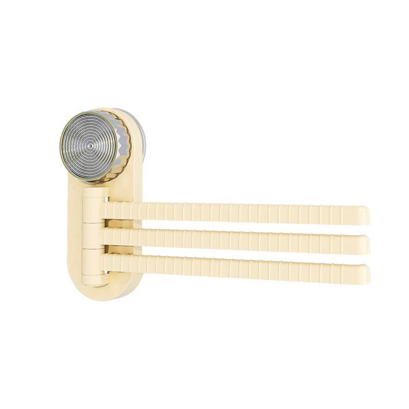 Suction Cup Towel Rack, Punch-Free, Multi-Rod Rotating Wall-Mounted, Removable Rag Rack, Storage Rack, Hanging Rack, Suction Cup Hanging Rod