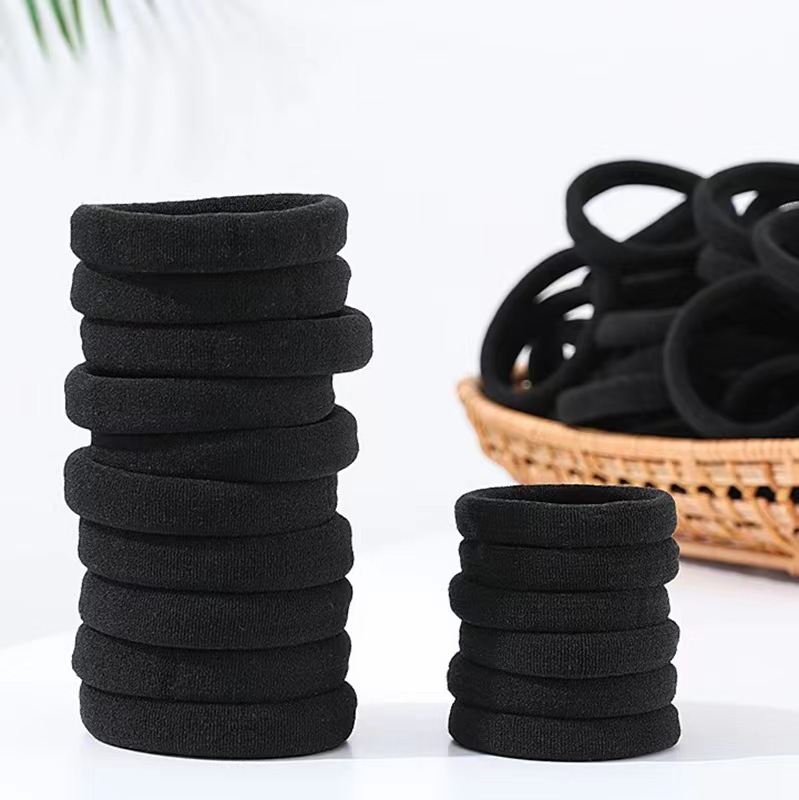 Korean Headwear High Elastic Hair Seamless Hair Tie Hair Rubber Band Leather Set Headband Hair Rubber Band Wholesale