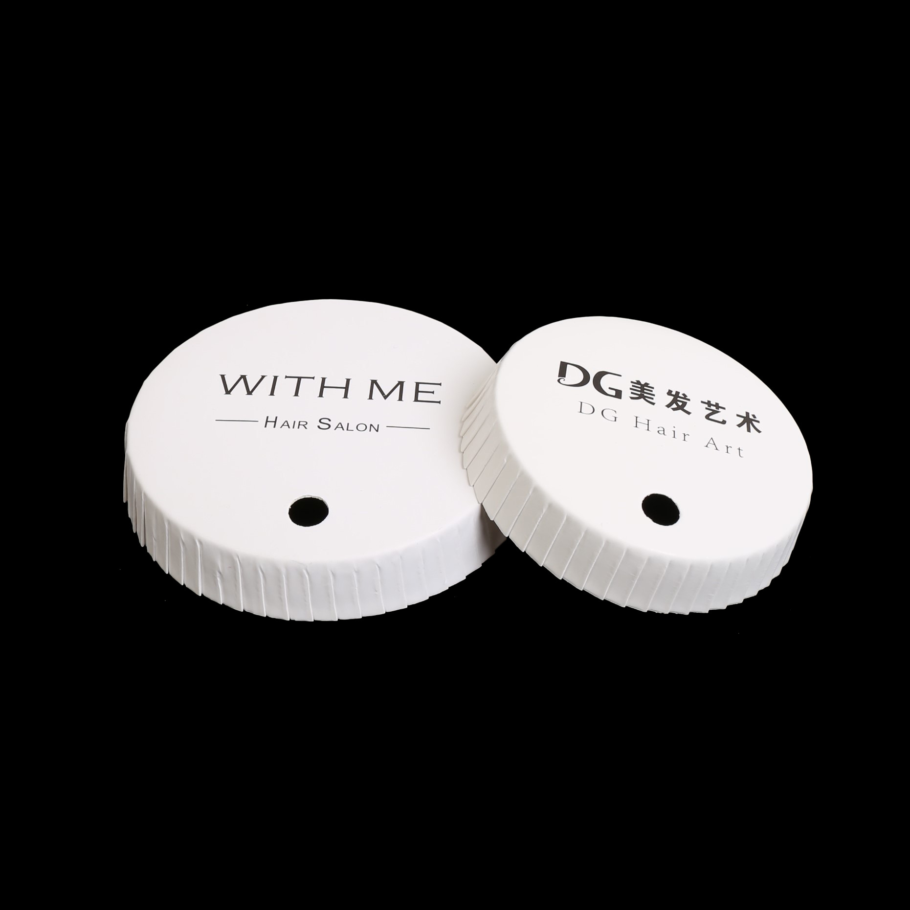 Hotel disposable cup lid paper printed logo hotel guest room B & B barber shop open-hole cup lid meeting room