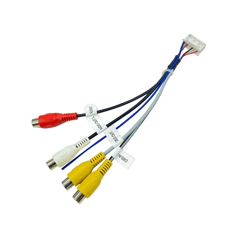 Navigation wire kit 4-head audio cable GPS antenna 4-pin 6-pin USB rear sight cooling fan