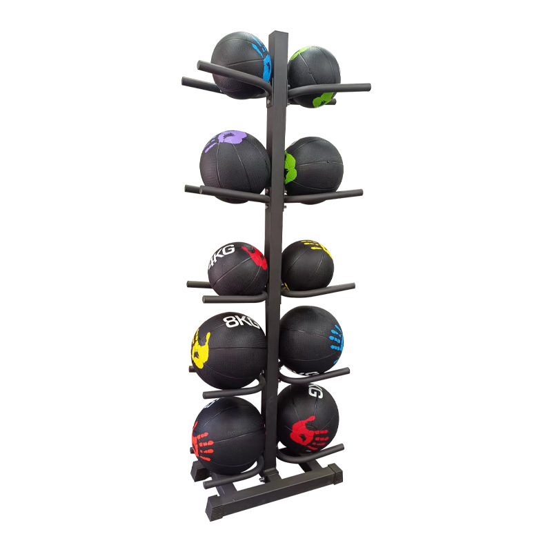 Ball Rack Storage Rack Gravity Ball Medicine Ball Fitness Ball Storage Rack 5 Layers 10 Pieces Solid Ball Basketball Rack Manufacturer