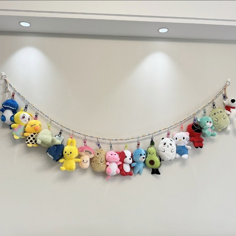 Кросс-бордный плед для хранения игрушек, бохо хлопковый шнур, ручная работа, настенное украшение для игрушек