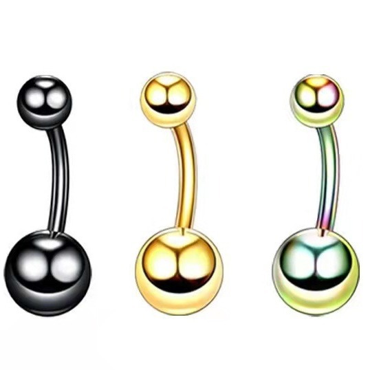 European and American Korean version of human body piercing navel nail simple generous belly button ring wholesale sales