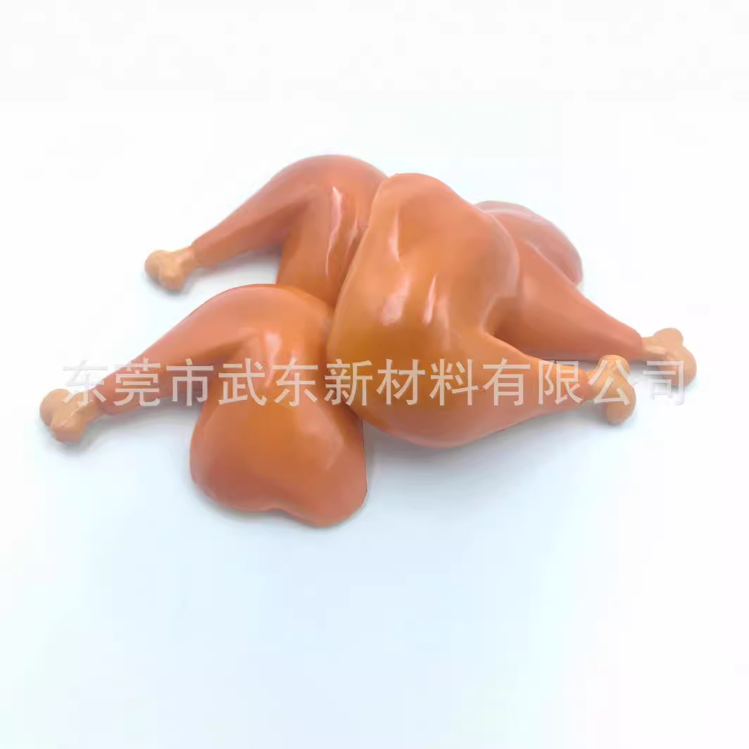 Factory Direct Sales Pu Foam Decompression Simulated Chicken Legs Food Ornaments Pinch Le Qing Yu Nian the Same Style Ready for Sale