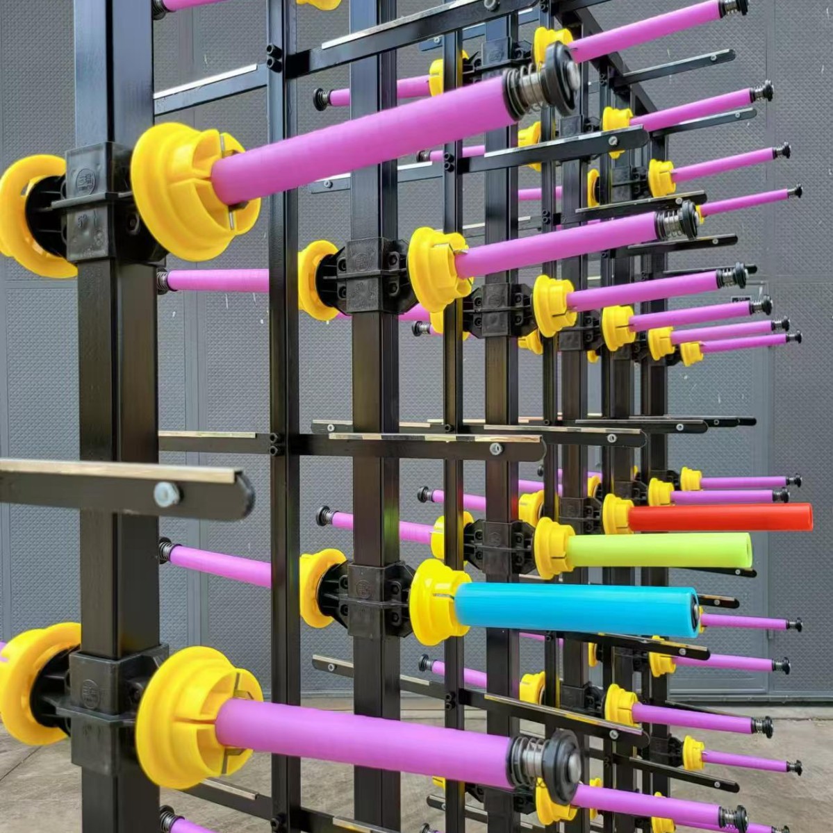 Zhangli Gauze Rack Cotton Gauze Roll Twisted Yarn Thread Rack Pp Silk Roll Woven Bag Making Gauze Rack Tube Rack