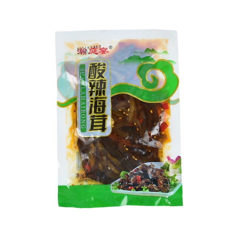 Wholesale seaweed dish ready-to-eat cold mix sea bamboo shoots sea tricholoma tendon commercial snacks casual spicy seaweed dish