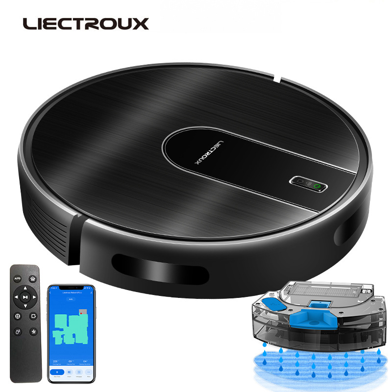 Немецкий робот-пылесос Liectroux N7S-U с управлением через приложение и регулируемой мощностью всасывания