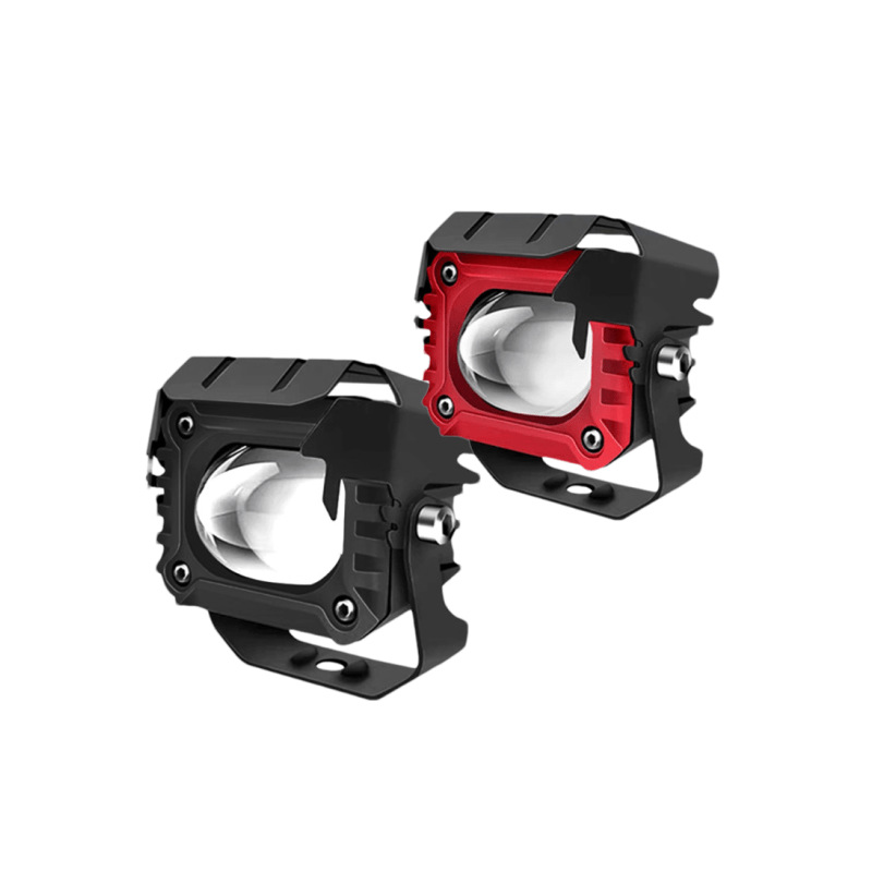 Cross-Border Car Led Front Fog Bulb Super Bright Golden Eye Modified Lamp Two-Color Laser Light Universal Integrated Work Light