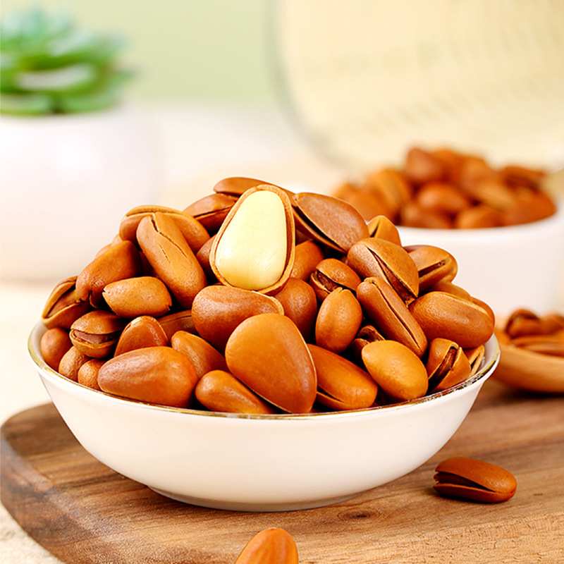 Baicaowei Northeastern Pine Nuts 100g Box Size 60 Packages New Year Flavor Holiday Nuts Roasted Seeds and Nuts Casual Snacks Wholesale