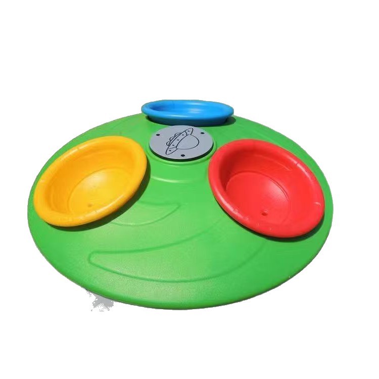 Three-Person and Five-Person Ufo Spinning Chair Ufo Flying Disc-Shaped Amusement Spinning Chair Community Park Children's Amusement Equipment Manufacturer