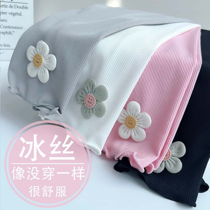 Летние леггинсы для девочек, ультратонкие капри из льняного шелка