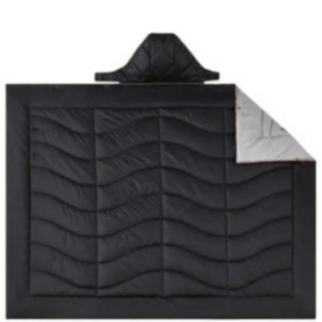 Factory Customized Hooded Heated Outdoor Blanket Winter Hooded Quilted Blanket One to Four Polyester Camping Blanket Cross-Border Foreign Trade