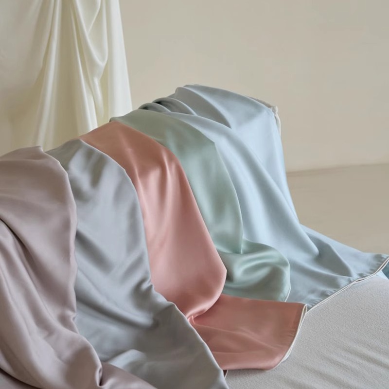 Летний плед из лиоцелла Тенсел, 60 штук, охлаждающий плед, однотонный, из шелка для офисного сна летом